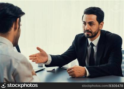 Unpleasant and awkward interview with both interviewer and the candidate feeling dissatisfied. Bad qualifications and weak application for job position during interviewing concept. Fervent. Unpleasant interview with interviewer and candidate feel dissatisfied. Fervent