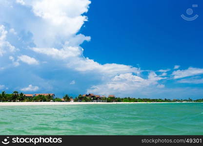 Untouched tropical beach in Sri Lanka