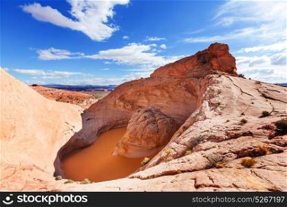 Unusual natural formation Cosmic Ashtray in Grand Staircase-Escalante National Monument, Utah, United States. Fantastic Landscapes.