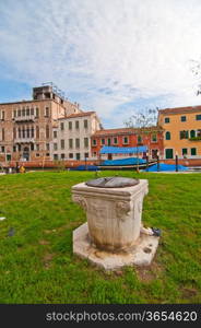 unusual pittoresque view of Venice Italy most touristic place in the world