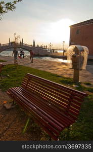 unusual pittoresque view of Venice Italy most touristic place in the world still can find secret hidden spots