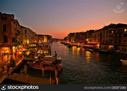 unusual pittoresque view of Venice Italy most touristic place in the world