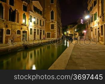 unusual pittoresque view of Venice Italy most touristic place in the world