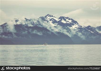 Unusual summer Landscapes of Alaska, United States.
