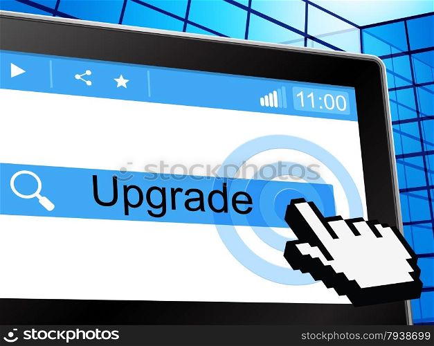 Update Upgrade Indicating Improved Modernize And Improve