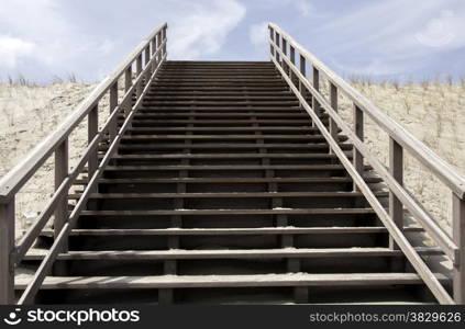 upgoing stairs to heaven and sky