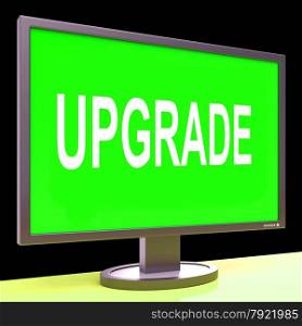 Upgrade Screen Meaning Improve Upgraded Or Update