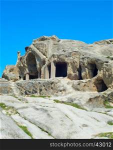 Uplistsikhe caves is an ancient rock-hewn town in eastern Georgia, Gori, Shida Kartli.&#xD;