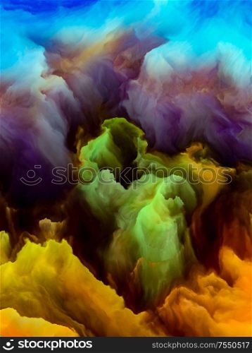 Upper Atmosphere of Jupiter. Impossible Planet series. Visually pleasing composition of vibrant flow of hues and gradients for works on art, creativity and design