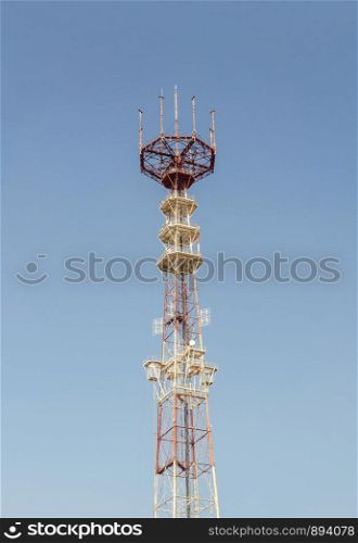 Upper part of TV tower in Minsk, Belarus