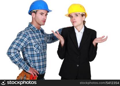 Upset worker and architect