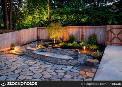 Urban backyard