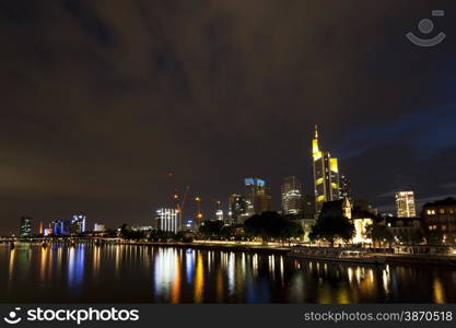 Urban City by Night, natural colorful tone