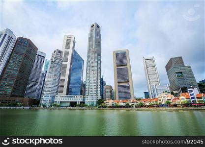 urban cityscape view of Singapore city