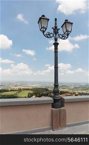 urban street lamp in Italy