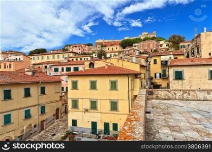 urban view in Portoferraio in Isle of Elba, Tuscany, italy