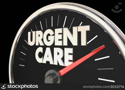 Urgent Care Level Rate Fast Service Treatment 3d Illustration