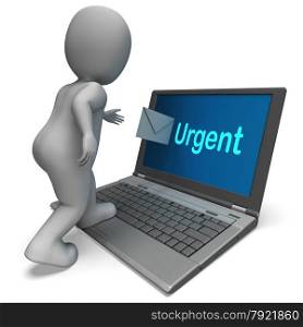 Urgent Email Showing Mail Message Immediate Contact