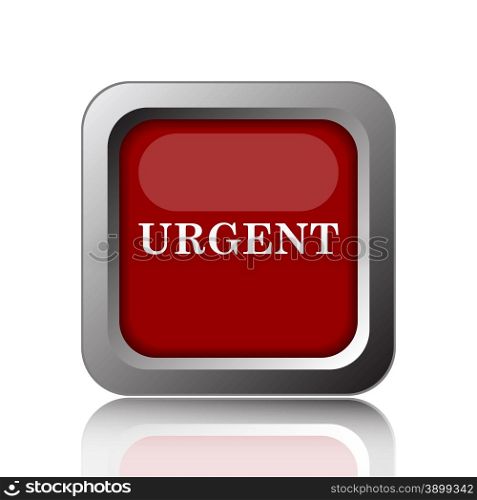 Urgent icon. Internet button on white background
