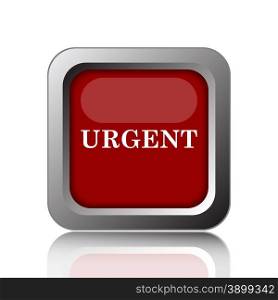 Urgent icon. Internet button on white background