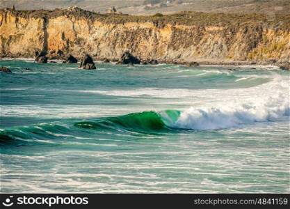 USA Pacific coast landscape, Sand Dollar Beach, Big Sur, California.