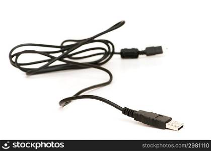 USB cable isolated on the white background