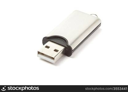USB flash drive isolated on white background
