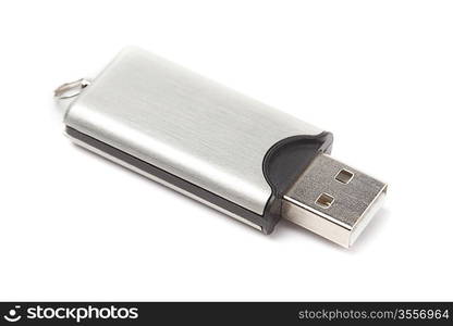 USB flash drive isolated on white background