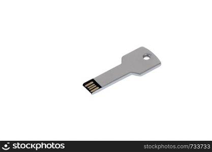 usb flash drive isolated on white background