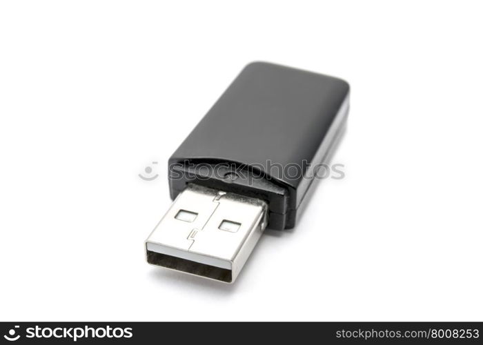 USB Flash Drive on white background