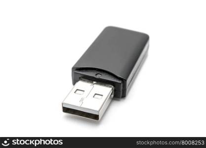 USB Flash Drive on white background