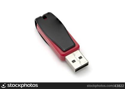 USB flash memory isolated on a white background