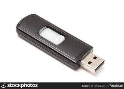 USB storage drive isolated on white