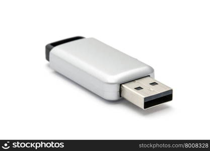 USB storage drive isolated on white