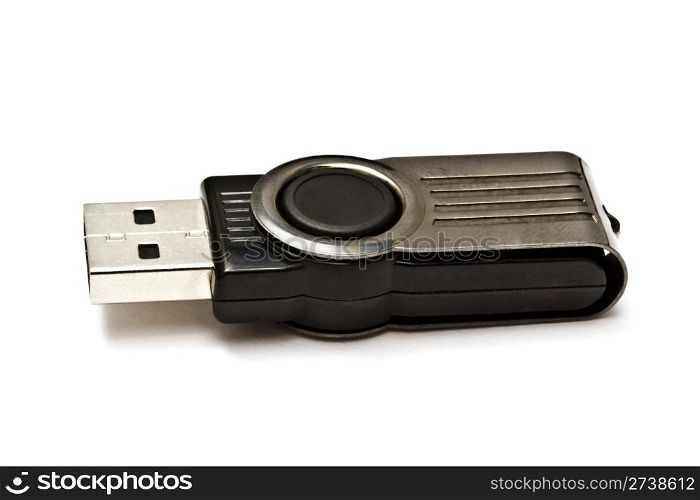 USB storage drive isolated on white background