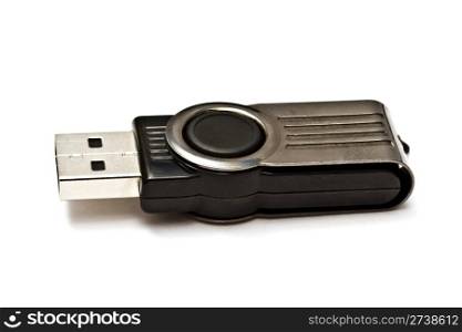 USB storage drive isolated on white background