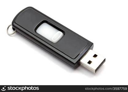 USB storage drive isolated on white &#xA;