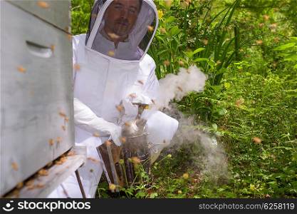 using a bee smoker
