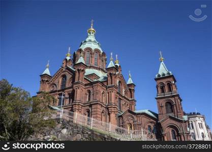 Uspenski Cathedral closeup, Helsinki, Finland