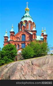 Uspensky Cathedral in Helsinki, Finland