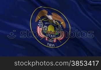 Utah Bundesstaat Flagge Endlosschleife