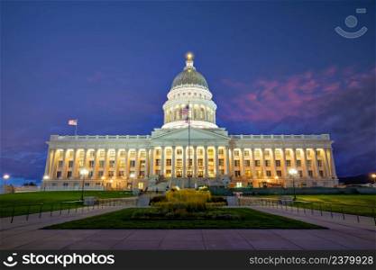 Utah State Capitol building in Salt Lake City, Utah, USA