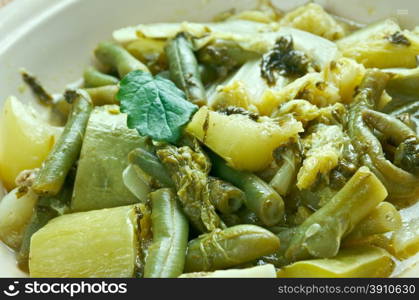 Utan Vegetables - vegetable soupy dish of the Philippines