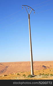 utility pole in africa morocco energy and distribution pylon