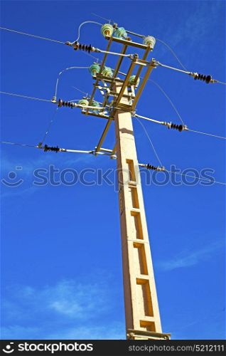 utility pole in africa morocco energy and distribution pylon