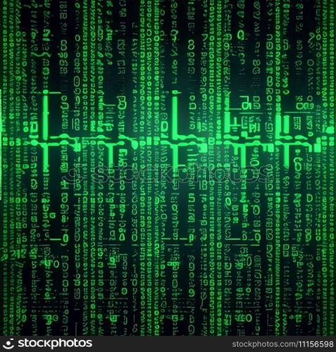 uturistic Binary Code Background  Digital Art with Embedded Patterns