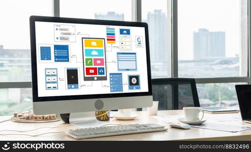 UX UI design process for modish mobile application and website . Creative prototype of wireframe for professional app developer .. UX UI design process for modish mobile application and website