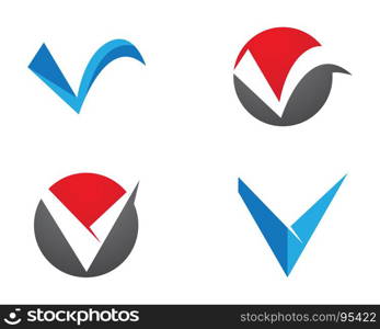 V Letter Logo Template. V Letter Logo Template vector illustration design