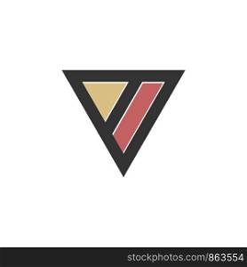 V Letter Triangle Logo Template Illustration Design. Vector EPS 10.