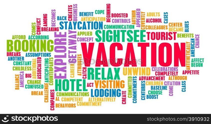Vacation Concept and Preparation as a Background